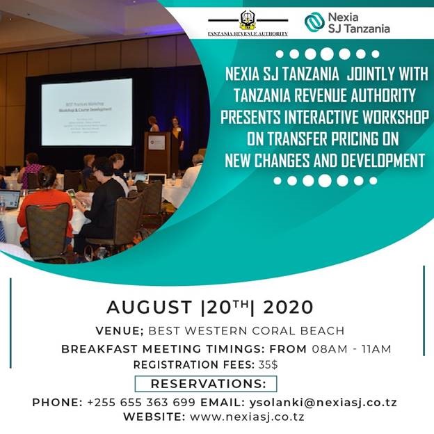 Transfer Pricing Workshop with Tanzania Revenue Authority (TRA)